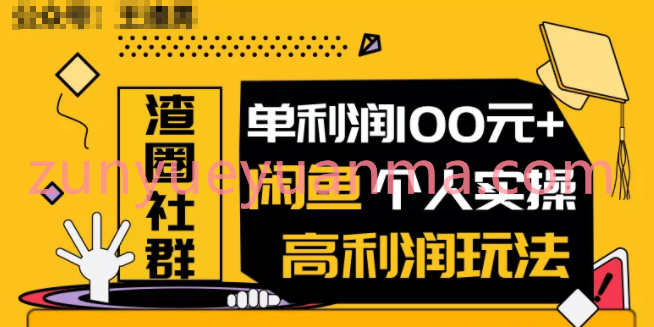 闲鱼无货源最新项目视频教程 闲鱼个人实操单利润100+实操详解