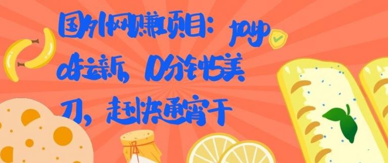 国外网贝兼项目：paypal拉新，10分钟5美刀，赶快通宵干【视频课程】