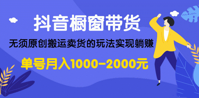 宅男：抖音项目实战班，每天佣金10000+