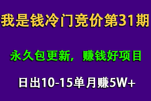 最新我是钱第31期网授课程网授课百度冷门竞价，日出10-15单，月赚5w+（完结）