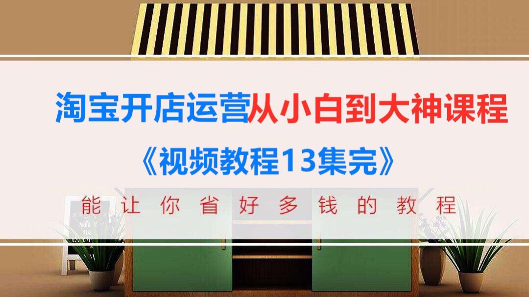 淘宝开店运营从小白到大神全系列课程