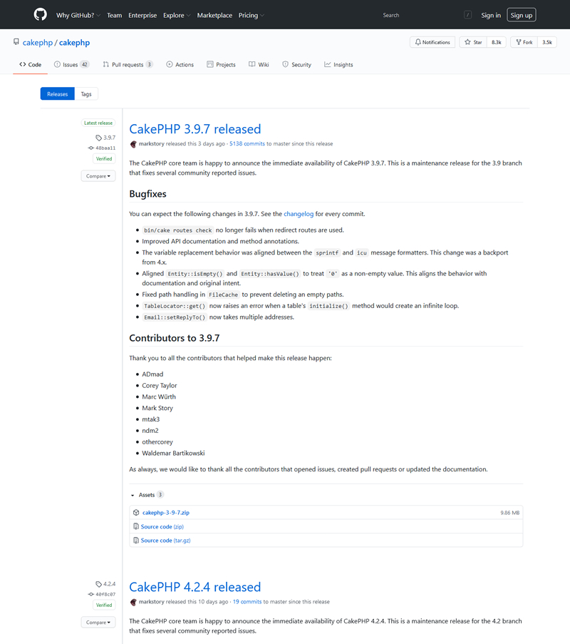 CakePHP php框架 v4.3.1