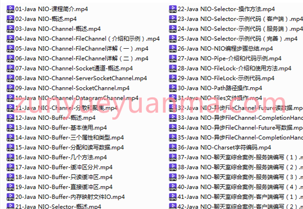 Java网络编程NIO视频教程