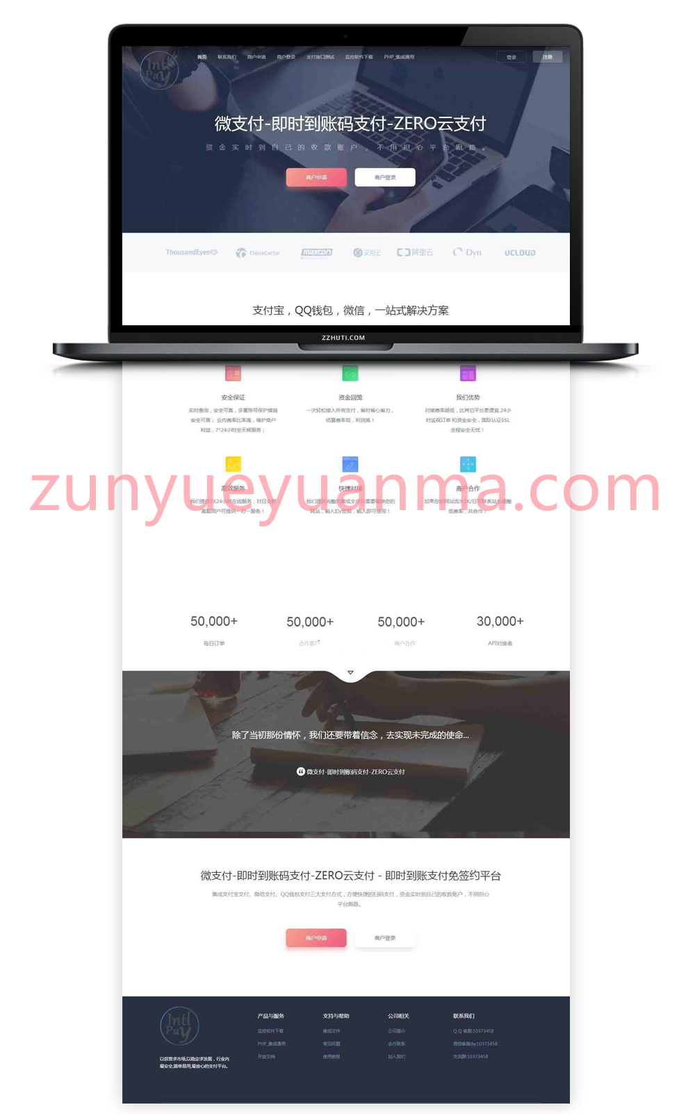 【ZERO云支付第四方支付平台】价值十W的支付宝+qq钱包+微供二维码收款即时到帐支付跑分系统源码[附配套软件]